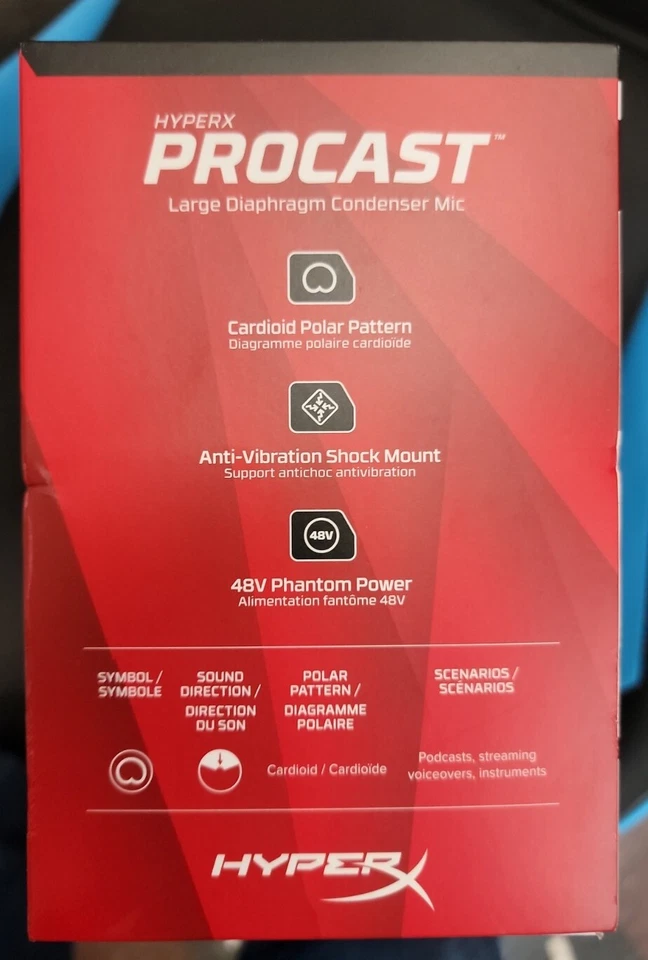 HyperX ProCast Large Diaphragm Condenser Microphone XLR XC001 - Image 2 of 4