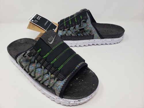 Nike Asuna Crater Slides Black Mens 