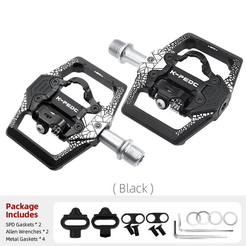 MTB Bicycle Cycling Non-Slip Pedals Aluminum Alloy Flat Platform Waterproof - Picture 31 of 33