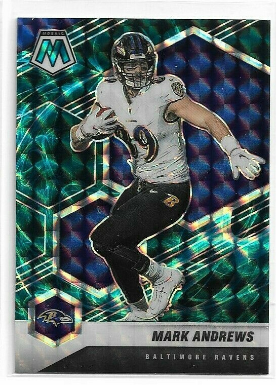 2021 Panini Mosaic Mark Andrews #25 Genesis Prizm SSP - Baltimore Ravens