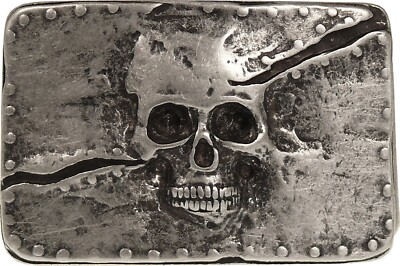 Buckle mit Totenkopf Motiv Gürtelschnalle Gürtelschließe