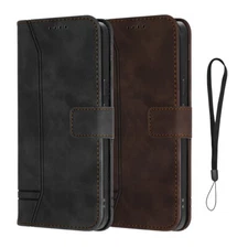 Flip Wallet Stand Case Cover for Google Pixel 9 Pro XL Samsung Galaxy S24 Ultra