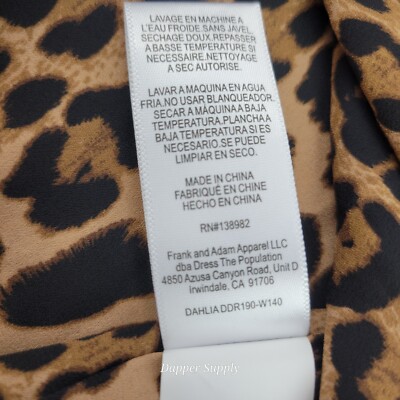 dress the population dahlia Dress The Population Dahlia Dress In Red Leopard Spot Size XXS