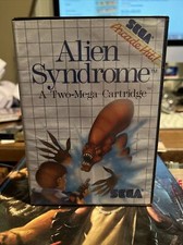 Alien Syndrome Complete in Box for Sega Master. US Version. Authentic.Clean/Test
