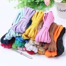 6mm Flaches Elastisches Band Bunte Nähen Dehnbar Gummi Gürtel Gewebt Schneiderei