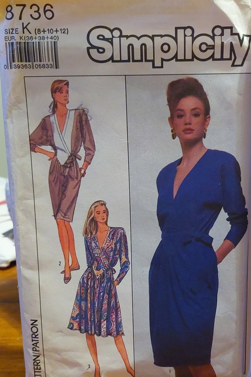 yページ Simplicity 8736 Sewing Pattern Size 8-10-12 | eBay