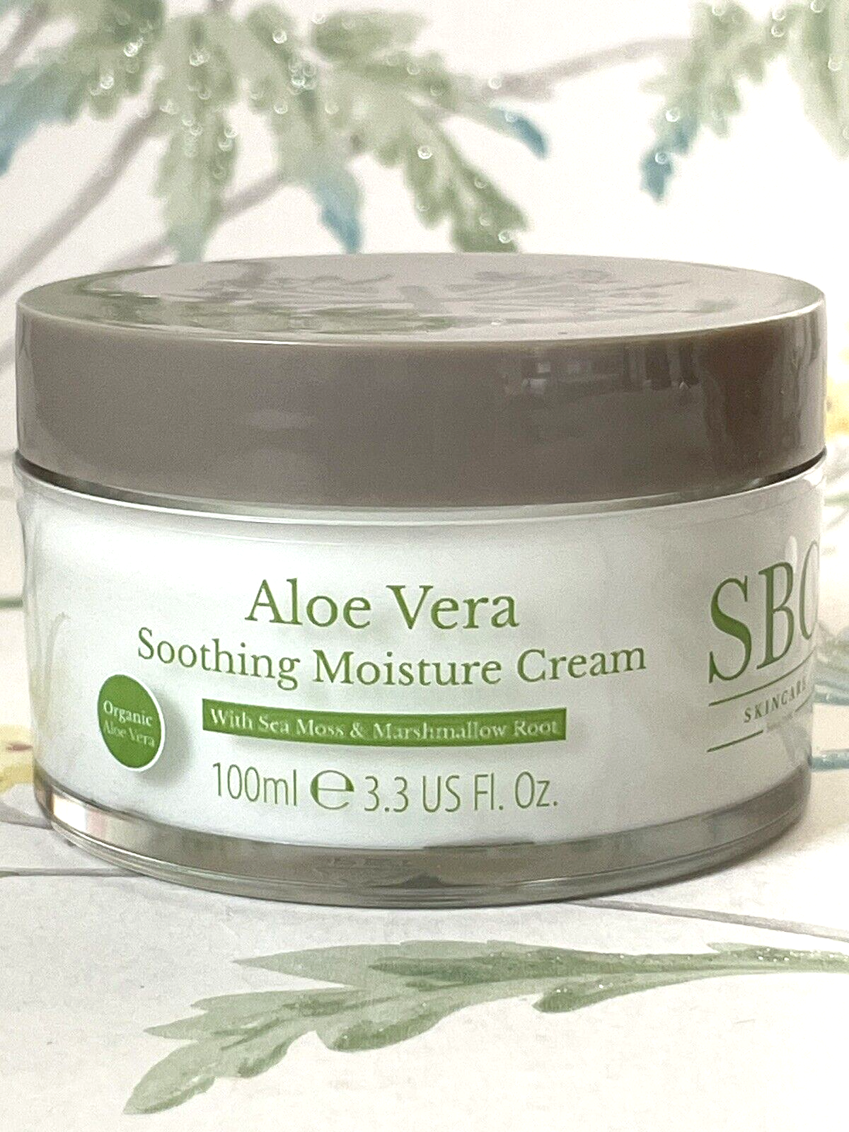 SBC Moisturiser Soothing Moisture Cream Aloe Vera Day & Night Face Vegan 100ml