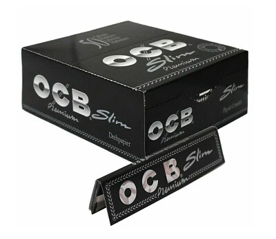 OCB PREMIUM BLACK KING SIZE SLIM ROLLING PAPERS