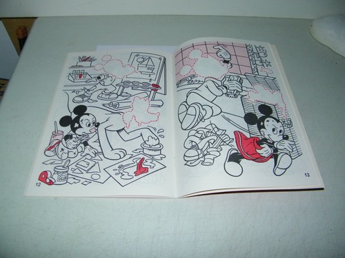 Walt Disney's Mickey Mouse Rockin Music Ban Sticker Fun Book Unused Golden NEW - Picture 5 of 6