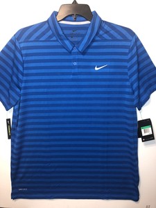 Mens Nike Golf Polo 890103 Stripes Blue 