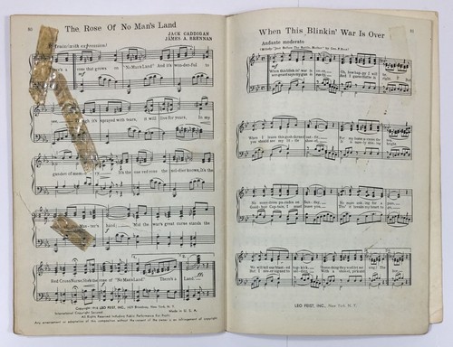 Victory Song Book For Soldiers Sailors & Marines 1942 Hugo Frey Robbins Music Co - Picture 5 of 7