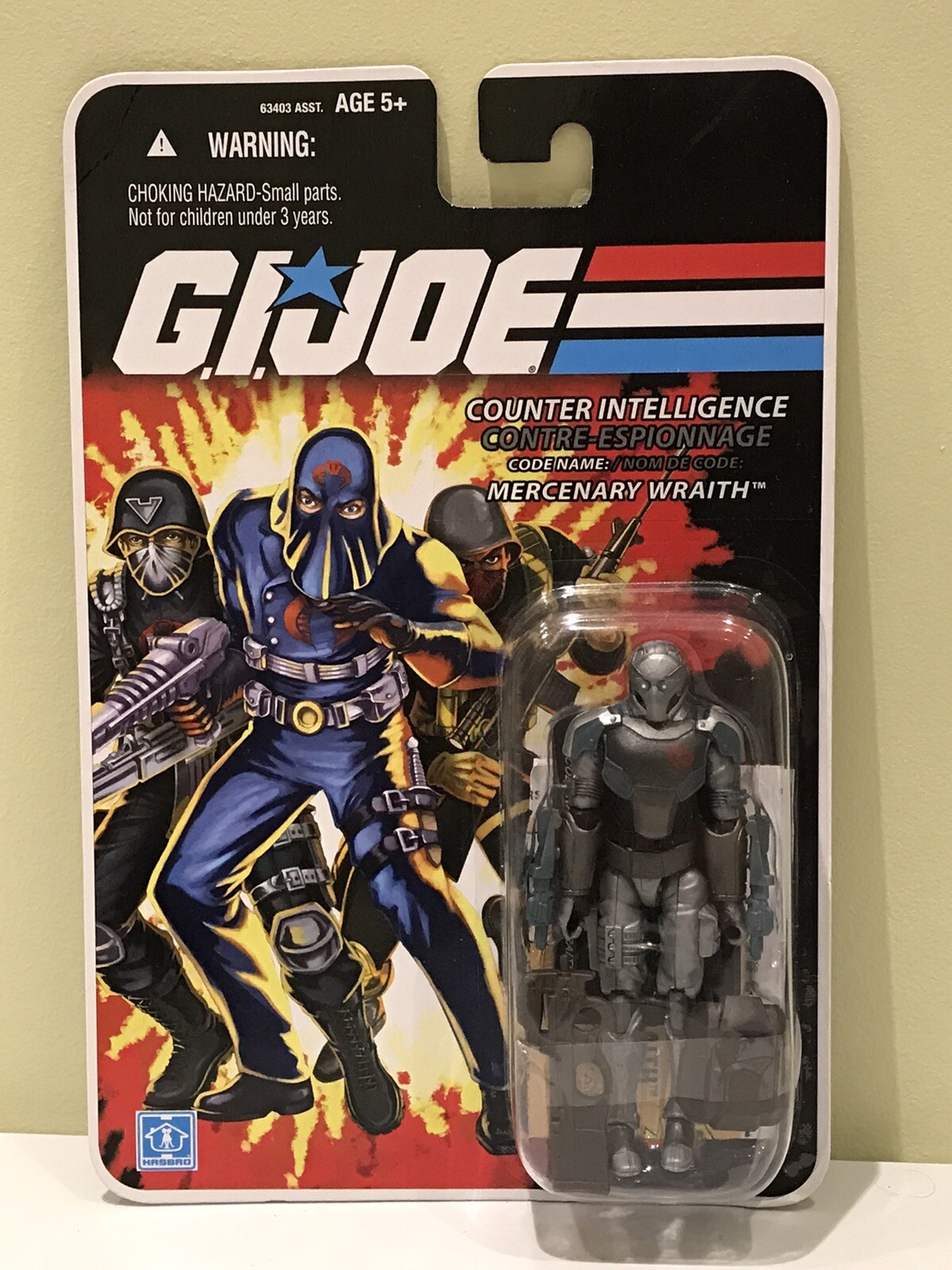 Wraith Gi Joe GI Joe 25th Cobra Mercenary Wraith Figure MOC Canada Canadian Card | eBay