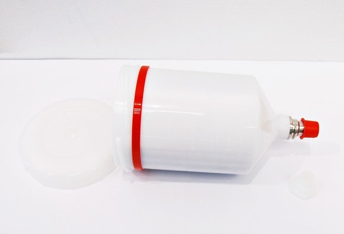 Pistola a spruzzo ugello SATA jet 1500 B RP 1.3 1029562 con tazza plastica riutilizzabile QCC - Foto 5 di 10