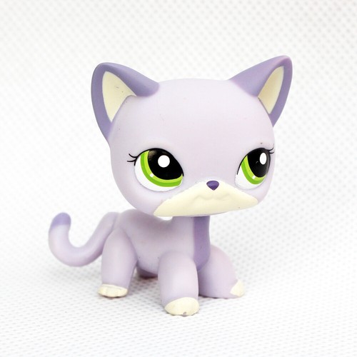 Littlest Pet Shop Purple Short Hair Cat 