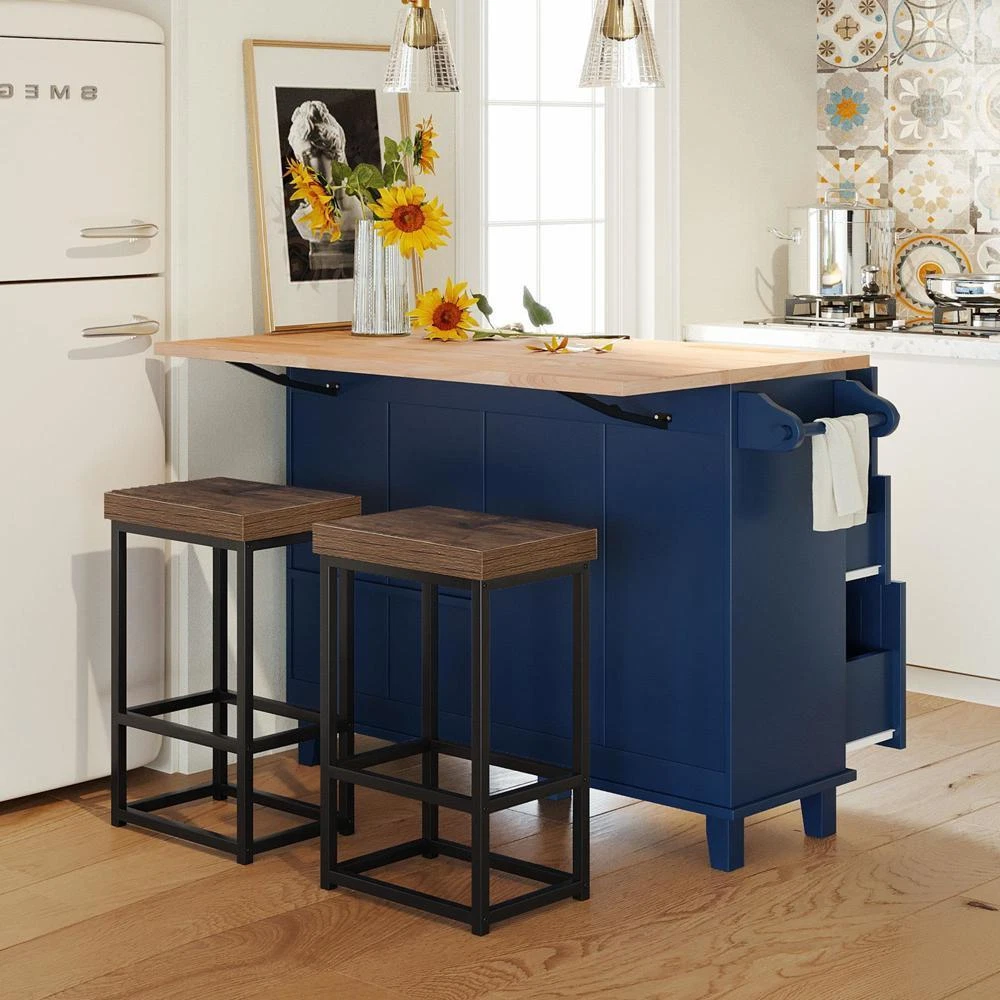 Towel rack for kitchen island hot sale