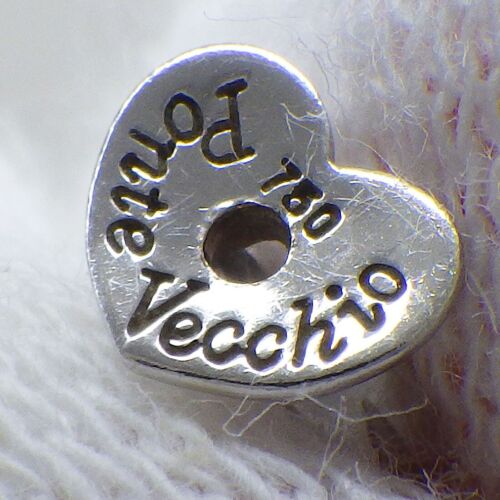 Ponte Vecchio Pierced Earrings Heart Motif Ruby Diamond 750(18K) White Gold - Picture 3 of 5