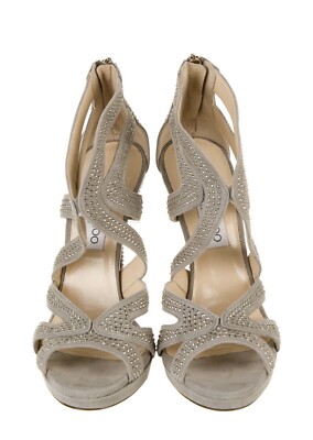 Jimmy Choo サンダル CAROL Jimmy Choo Karla Sandal 38/8 Jimmy Choo Runs Smaller Fits Perfect