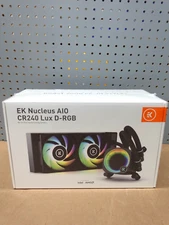 EK-Nucleus AIO CR240 Lux D-RGB 240mm Liquid CPU Cooler, Black