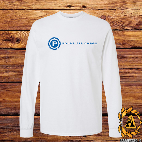 Polar Air Cargo Airlines Logo T-Shirt Black/Grey/White/Navy Long Sleeve S-3XL - Picture 7 of 11