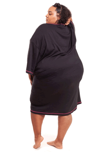 Plus Super Size Cotton Long Nightie Nightdress Lounger T-Shirt XXXL Extra Large - Picture 5 of 17