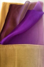 New Long Wrap Shawl Scarf Purple/Mti 58"x33" 100 Silk Wholesale Available