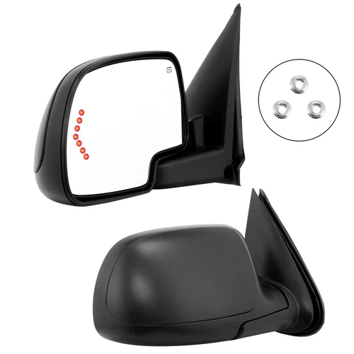 Pair Power Heated Mirrors For 2003-2006 GMC Sierra 2500 With Signal Light Turn