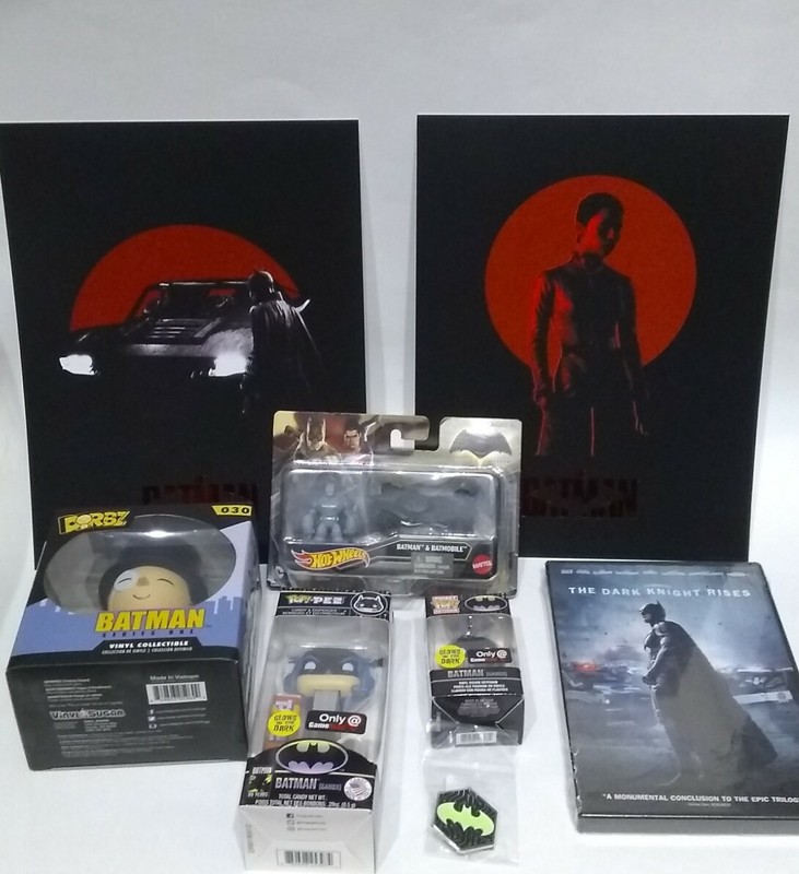 Batman Funko POP Pocket Pez Hot Wheels DVD Dorbz Penguin Art Print Pin Lot DC DK