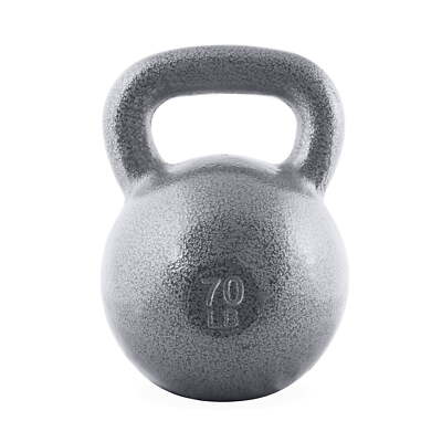 70 lb Cast Iron Kettlebell for Strength Training & Full Body Workout