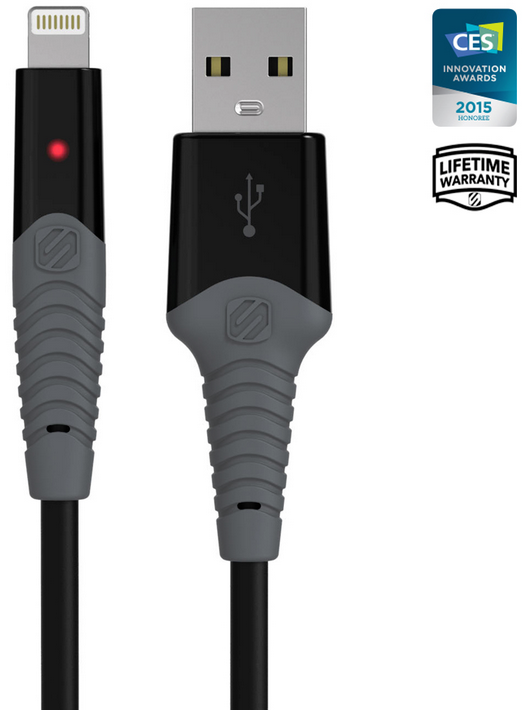 Scosche RI3LED Charge And Sync Cable Rugged Led For Iphone