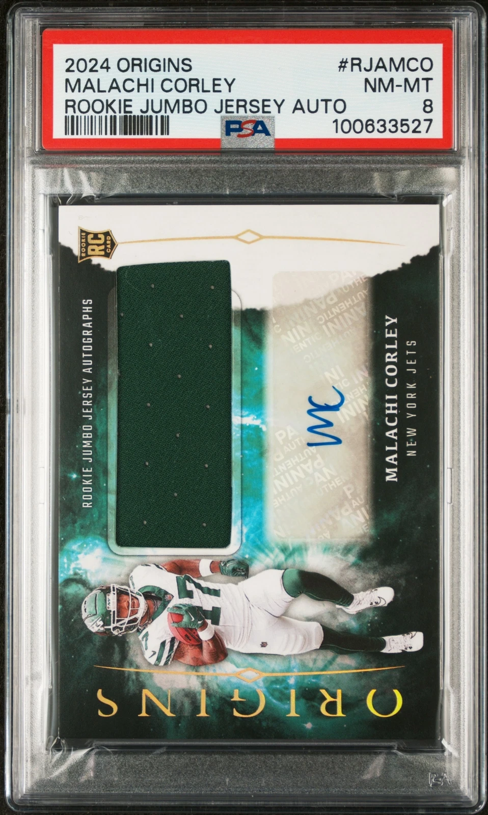 Malachi Corley Panini Origins Rookie Jumbo Jersey Autographs #RJAMCO Base