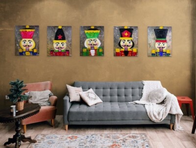 Set of 5 Nutcracker Limited Edition 11x14 Linen Fine Art Print Signed # /300