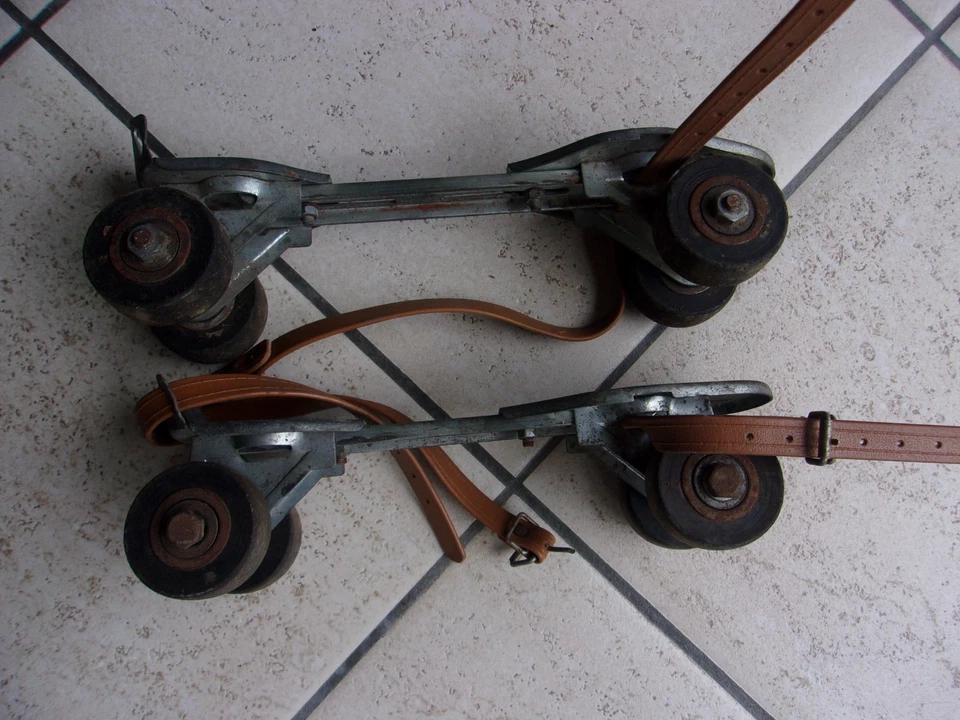 Paire De Patin A Roulette ancien Jack Réglable - Photo 4/4