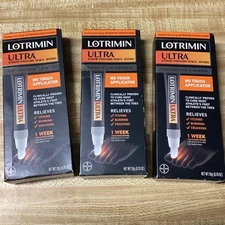 Lot of 3 LOTRIMIN Ultra Athlete's Foot Antifungal Cream No Touch  Exp. 7/24