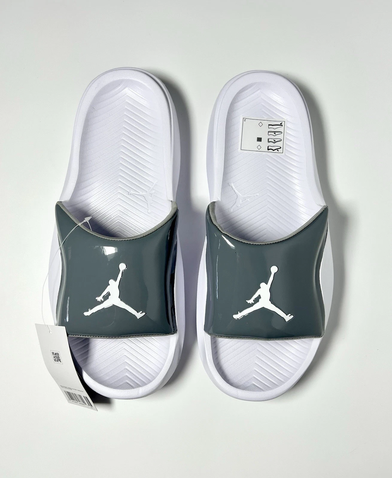 Sandali Nike Air Jordan Franchise Comfort Slides Slider Bianco Grigio Varie Taglie