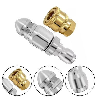 #ad Drain Drain Jetting Hose Nozzle PSI Pipes Pressure Washer Stainless Steel $20.74