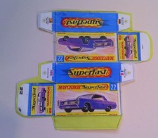 Vorlage für Repro Box Matchbox Superfast Nr. 22 Pontiac Coupe
