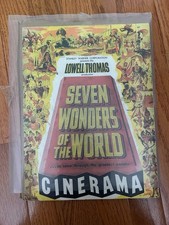 CINERAMA, SEVEN WONDERS OF THE WORLD, LOWELL THOMAS, 1956 pressbook 391