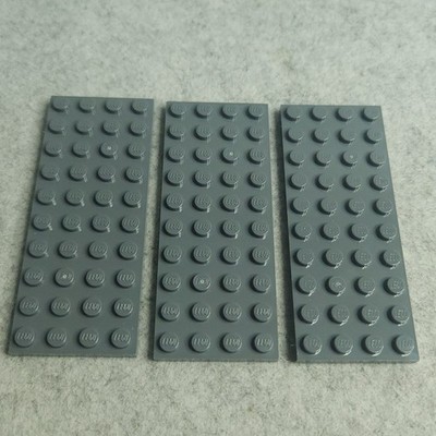 LEGO 3030 Plate 4 x 10 Dark Bluish Gray x3 NEW Genuine