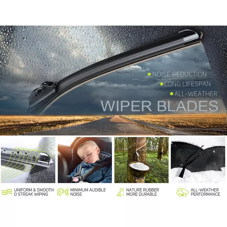 OEM Quality Windshield Wiper Blades 20inch+18inch For 1989-2001 Toyota Corolla - Image 4 of 4