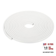24.6 Feet Rubber Edge Trim with Metal Clips, U Channel Edge Guard Protector