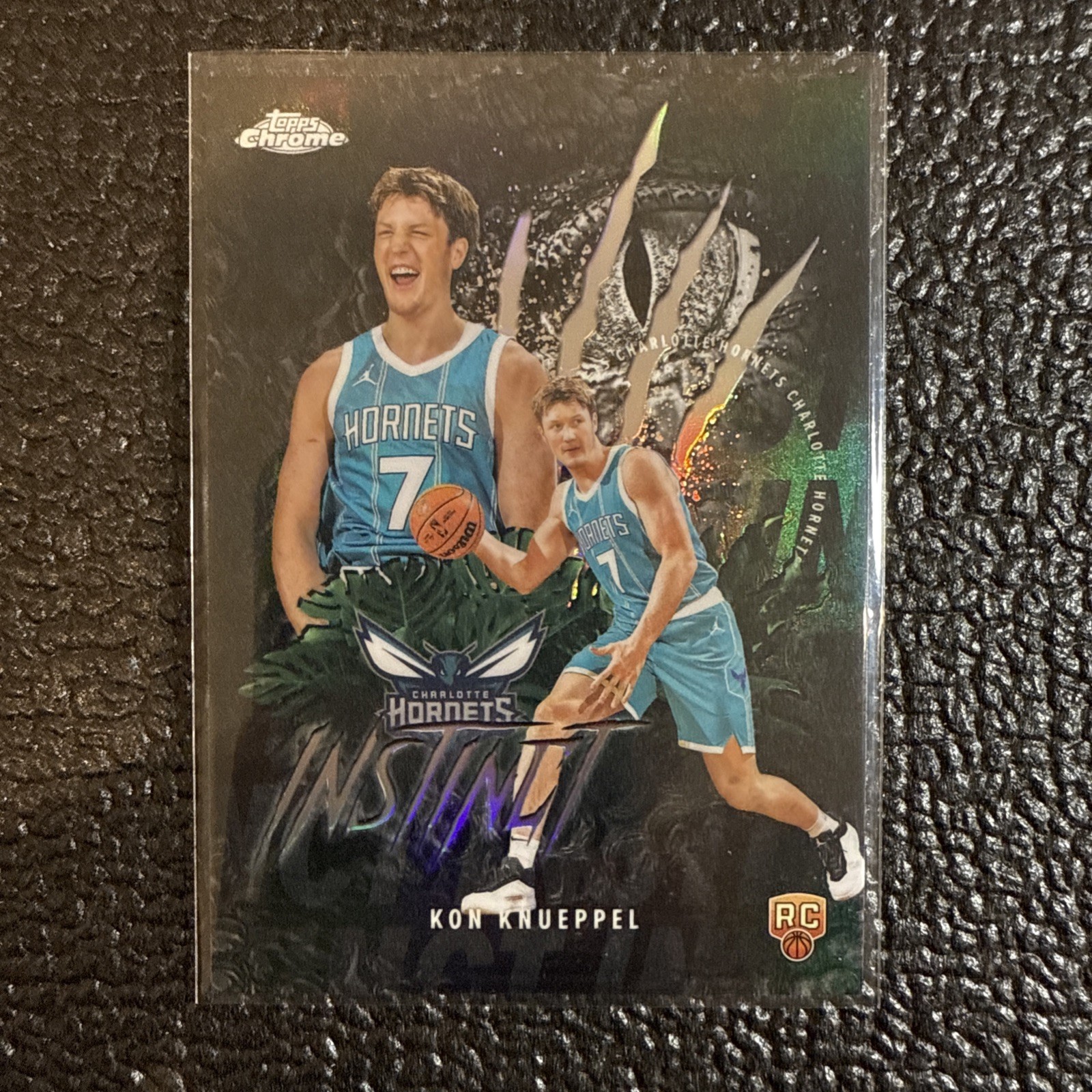 2025-26 Topps Chrome #INS-14 Kon Knueppel Instinct Refractor
