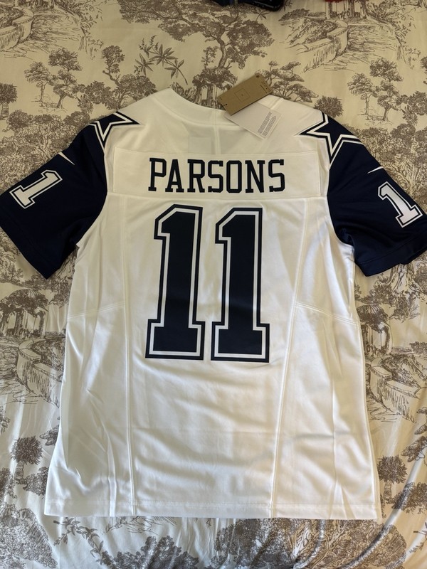 Nike NFL Dallas Cowboys Micah Parsons #11 Men's Jersey White/Blue Size M FUSE