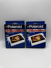 Polaroid 600 Platinum Film Pack 10 Photos Lot of 2 Best When Used By 09/00