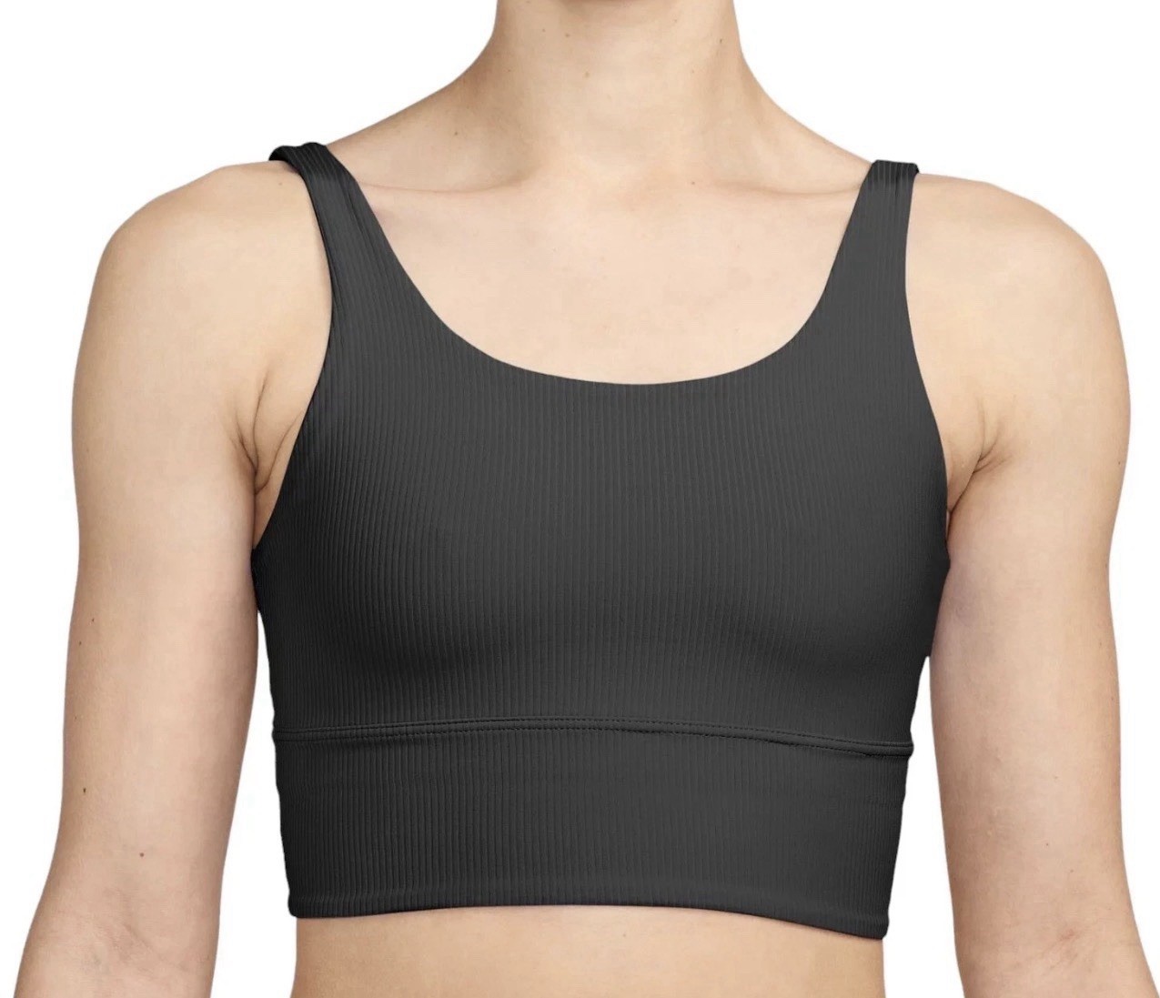 New Women's NIKE HF1542 Black Zenvy Long Line Sports Bra Size XS
