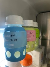 Pack of 2 Flat Caps for 4 oz and 9 oz BPA Free Glass Baby Bottles White, New USA