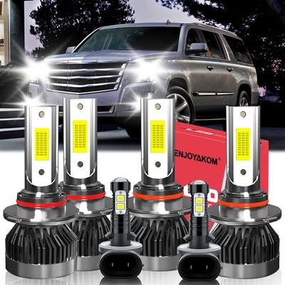 LED Headlight High+Low Beam Fog Lights Bulb For Cadillac Escalade 1999-2000