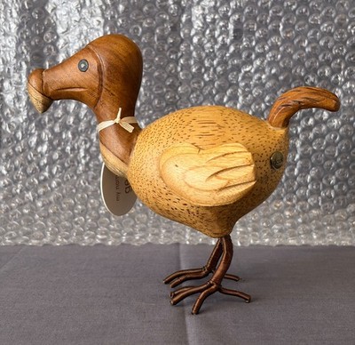 DCUK Natur Holz Dodo Handarbeit Bambuswurzel & Kupferdraht NEU