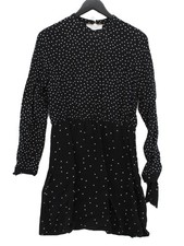 Warehouse A-Line Midi Dress UK12 in Black