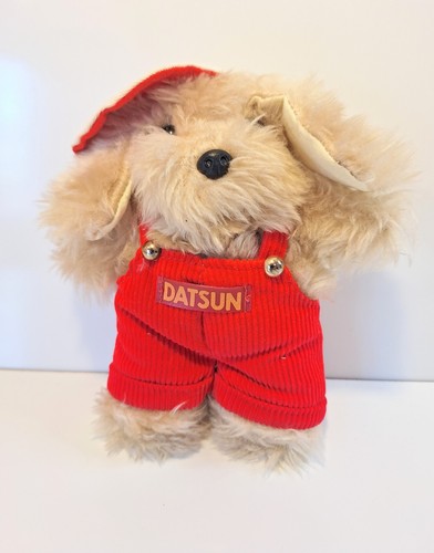VERY RARE Nissan Datsun Vintage Dealer Promotional Plush Stuffed Dog Excellent - Picture 7 of 8