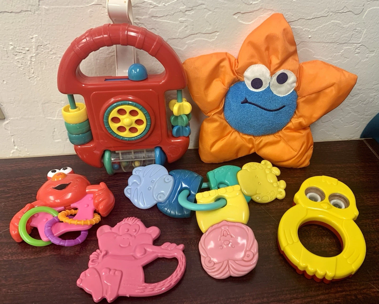 Vtg 90s Y2K Baby Toys Rattles Elmo Cookie Monster Teething
Opens in a new window or tab